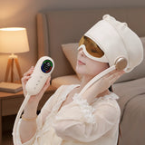 Hot Compress and Head Massage Functions Connected to a Bluetooth Head Massager