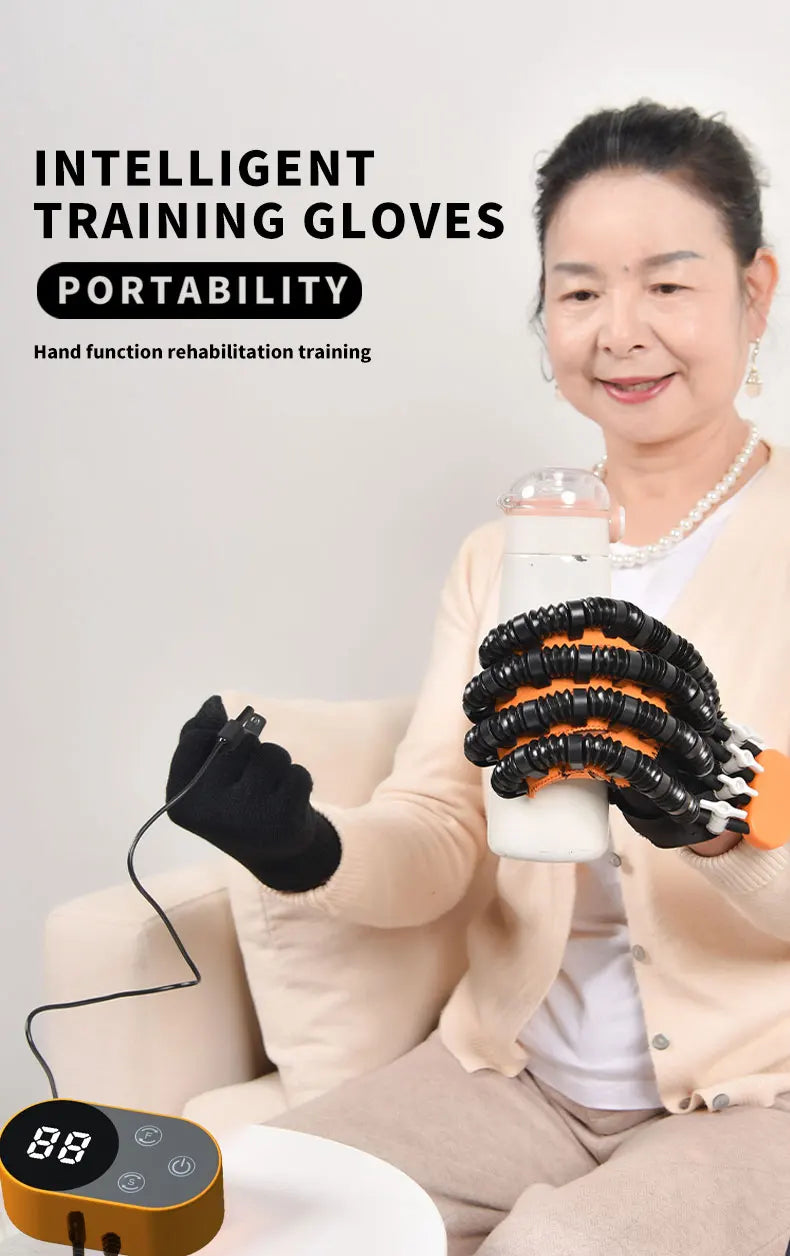 Rehabilitation Robot Gloves for Finger Training in Stroke Patients