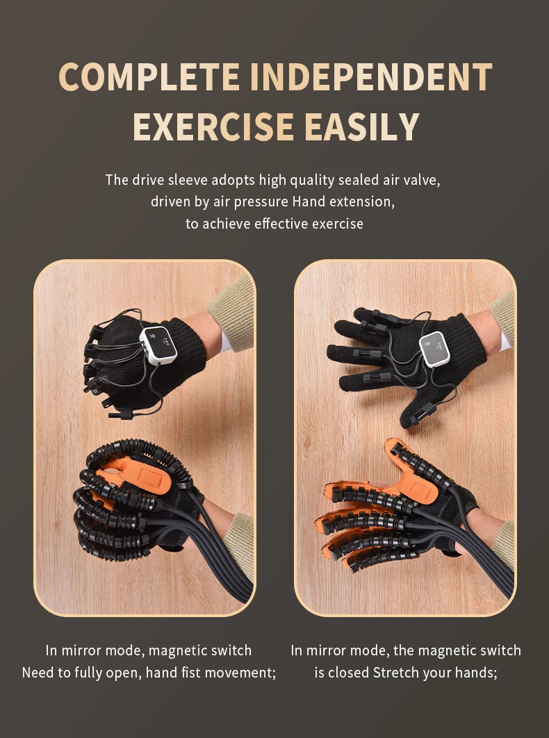 Intelligent Handheld Massager Finger Trainer with Timing Control and Plug-In Power for Hand Exercise