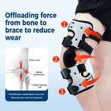 Orthopedic Medical Stabilizer Angle Adjustable Osteoarthritis OA Post Op Leg Support Hinged Knee Immobilizer Brace Protection