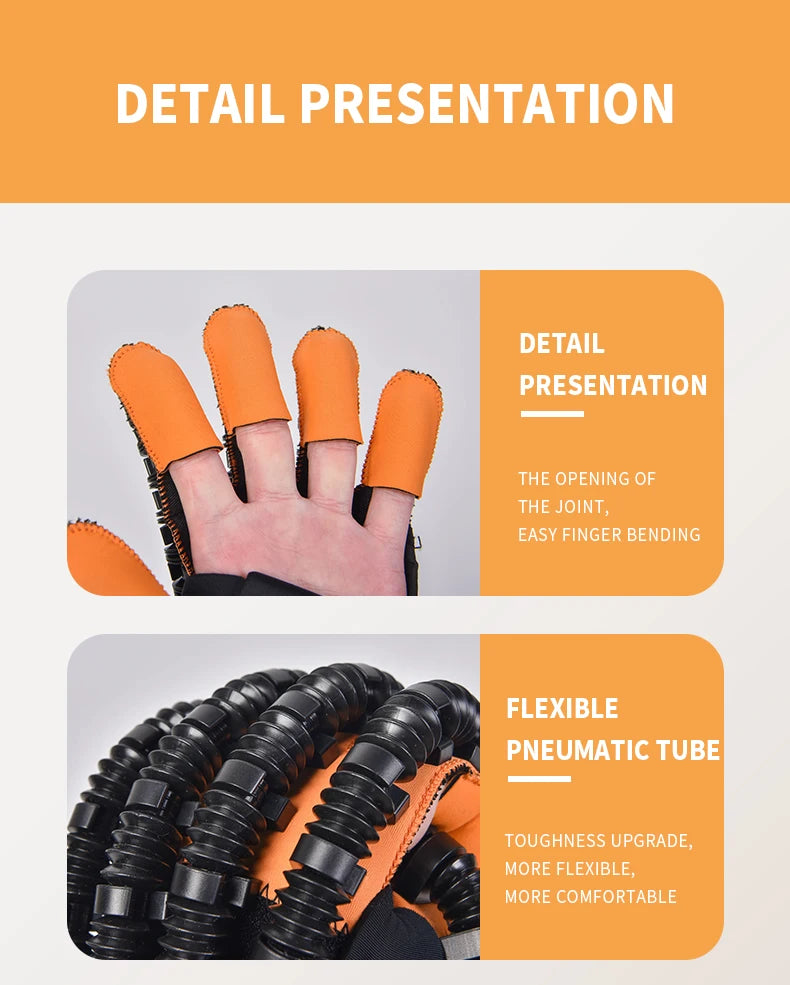 Portable Electric Hand Glove Model ML-115 for Paralyzed Finger Rehabilitation Training