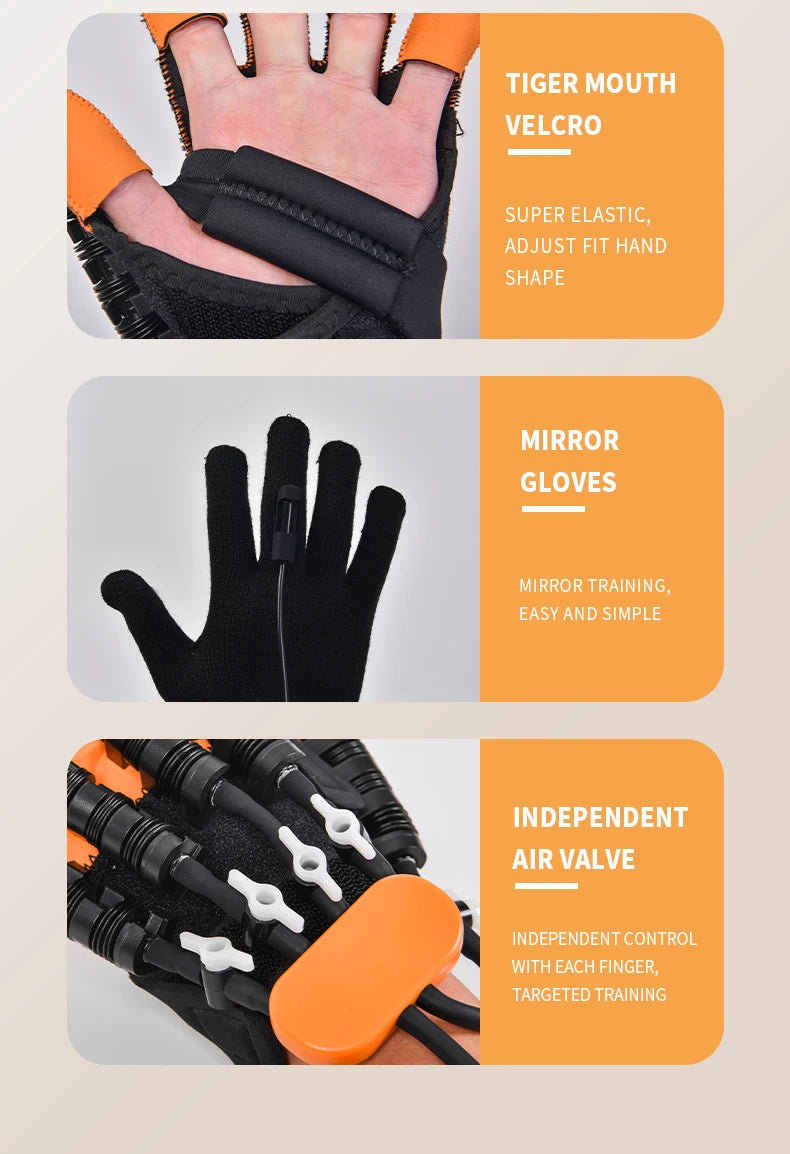 Portable Electric Hand Glove Model ML-115 for Paralyzed Finger Rehabilitation Training
