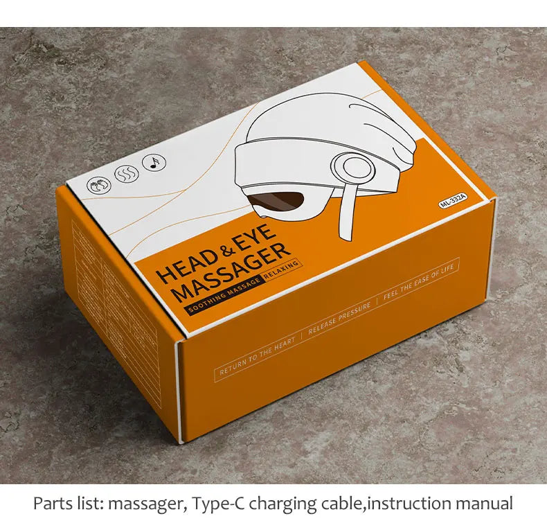 Rechargeable Bluetooth Head Massager with Hot Compress ML-332