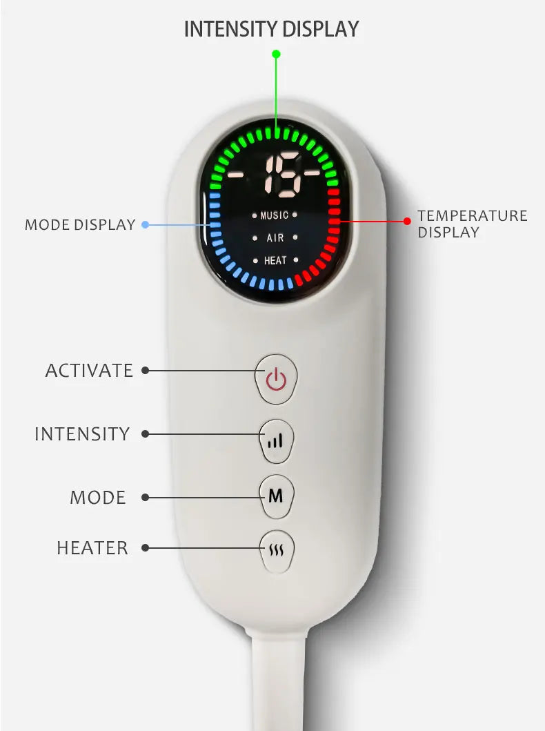 Smart Bluetooth Head Massager with Heating and Massage for Stress Relief ML-332